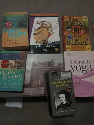 Libros inglés y francés