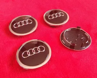 AUDI TAPAS LLANTA BUJE LOGO AUDI EN NEGR