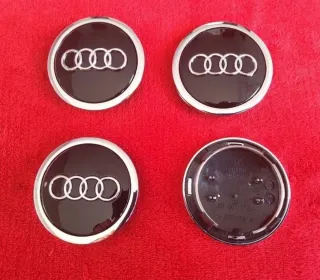 AUDI TAPAS LLANTA BUJE LOGO AUDI EN NEGR