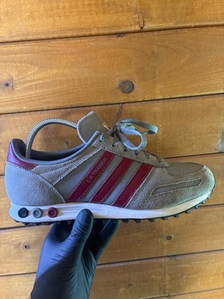 Adidas LA Trainer Talla 43.5 Gris/Rojo