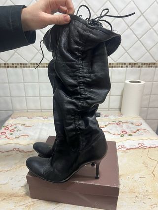 Stivali donna neri elasticizzati tg 40