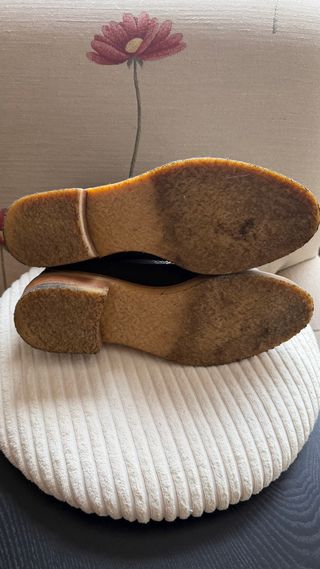 Botines de ante Castañer negros y plateados T.40