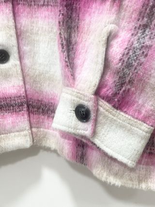 Chaqueta cuadros oversize Zara XXL