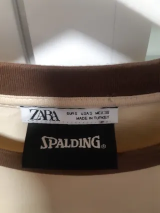 Sudadera Zara Beige y Marrón