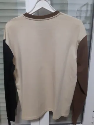 Sudadera Zara Beige y Marrón