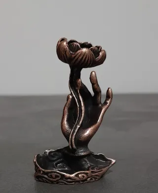 Bruciatore brucia porta incenso fiore di loto