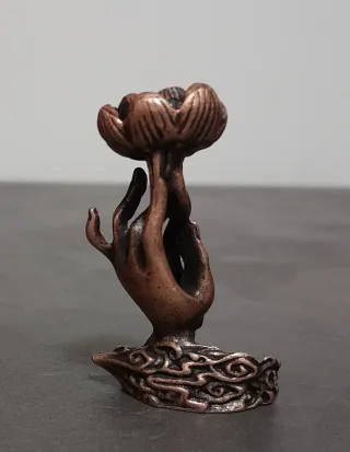 Bruciatore brucia porta incenso fiore di loto