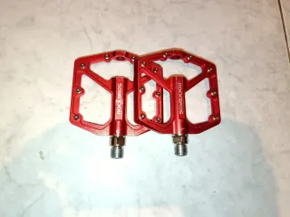 Pedales Rockbros Plataforma MTB Rojo