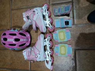 Patines, Casco y Protecciones Niña