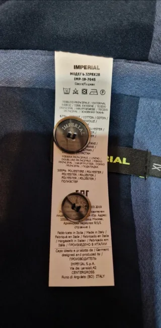 Giacca Imperial Uomo Taglia XL Blu