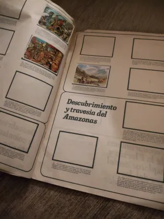 Álbum de cromos Viajes y Conquistas