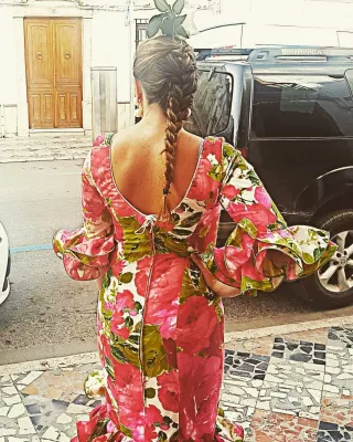 Vestido estampado salvaje gitana