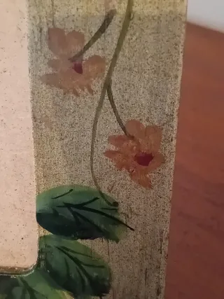 Cornice portafoto decorata con rose