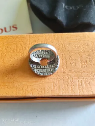 Anillo Sello de Tous de Plata