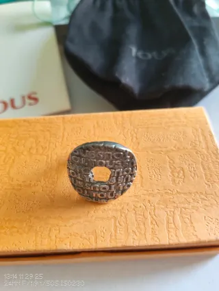 Anillo Sello de Tous de Plata