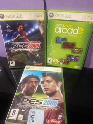 Juegos Xbox 360: PES 2008, 2009 y Arcade