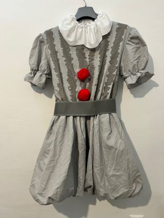 Disfraz Payasa Gris Talla 42-44