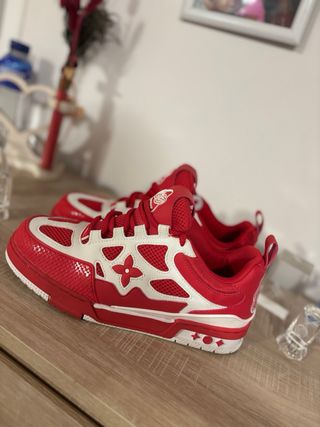 Zapatos Louis Vuitton Rojos y Blanco sin caja