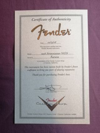 Fender Stratocaster NOS 1956 (2008)