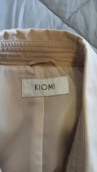 Cappotto trench beige doppiopetto 100% cotone