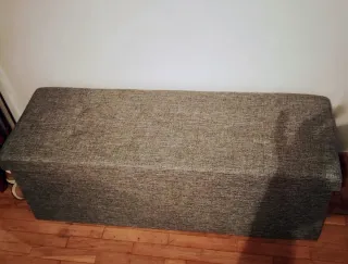 Baúl de almacenaje gris Medidas 108x 38