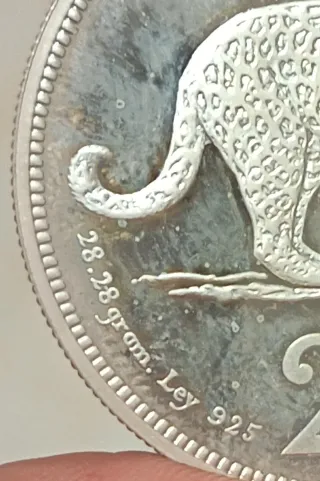 Moneda Plata 25 Bolívares Venezuela 1975 proof