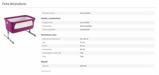 Minicuna colecho Chicco Next2me