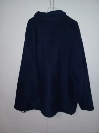 Chaqueta Polar Adidas Azul Marino Cremallera Larga