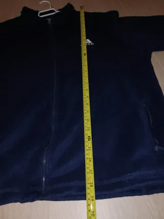 Chaqueta Polar Adidas Azul Marino Cremallera Larga