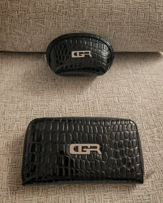 Cartera y monedero Georges Rech negro sin estrenar