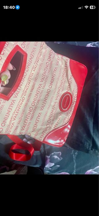 Borsetta Valentino Rossa Mano/Tracolla