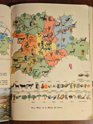 Geografía de España. S.M. 1962 Bachillerato 1°