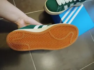 Zapatillas Adidas Campus Verdes y Blancas