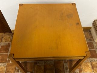 Mesa de madera reversible