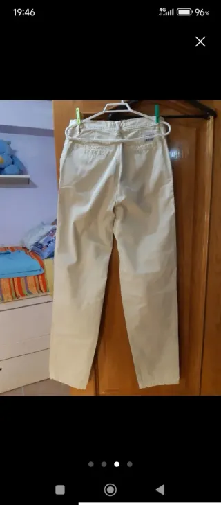Pantalón beige hombre talla M