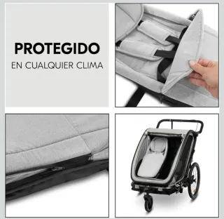 Seggiolino per bambini per rimorchi bici Hauck