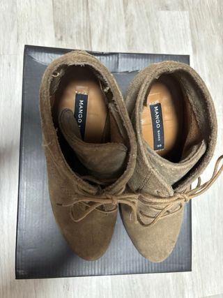 Botines de tacón Marypaz marrones