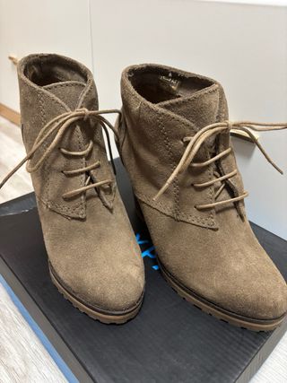 Botines de tacón Marypaz marrones