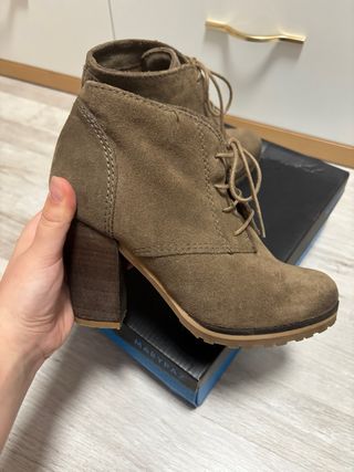 Botines de tacón Marypaz marrones