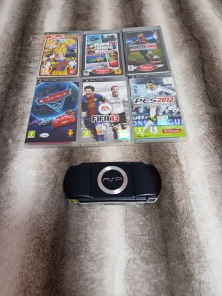 PSP 2000 Negra + 6 Juegos