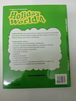 Libros vacaciones ingles 1°, 4° y 6° primaria