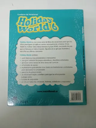 Libros vacaciones ingles 1°, 4° y 6° primaria