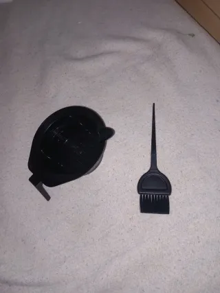 Bol y paletina para tinte