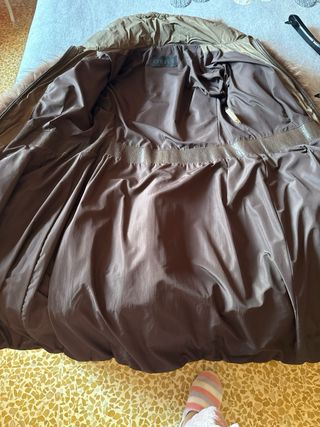 Piumino donna marrone con pelliccia