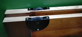 Cama madera maciza 190x90 con cajonera