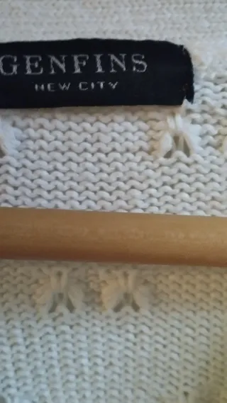 Chaqueta Genfins blanca punto