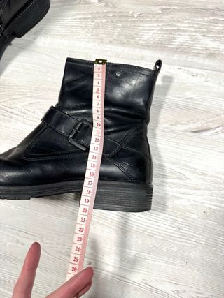 Stivali neri biker con fibbia e cerniera | num. 40