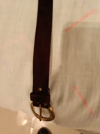 Cinturón de terciopelo marrón