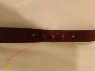 Cinturón de terciopelo marrón