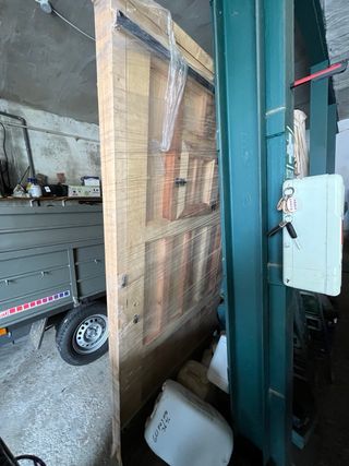 Puerta de madera nueva sin usar 2,07 mtrs x 88 cms